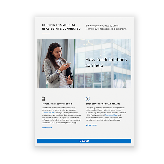 Yardi Commercial Solutions to Help Social Distancing in Canada