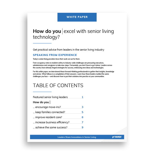 Senior Living Technology White Paper