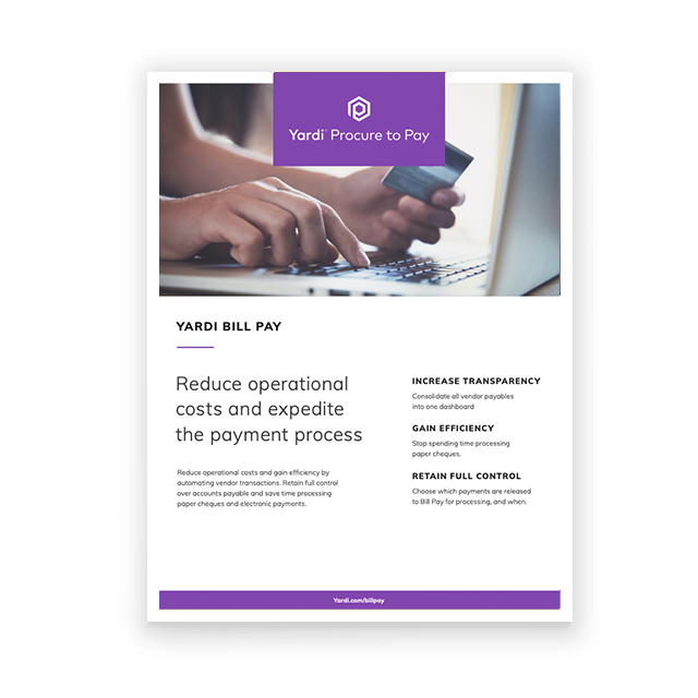Bill Pay Brochure for Canada