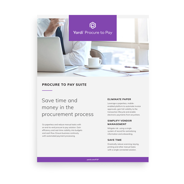 Procure to Pay Suite Brochure for Canada