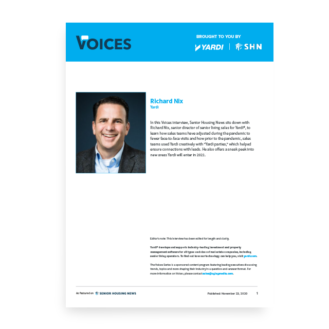 SHN Voices: Richard Nix Talks Sales During COVID-19