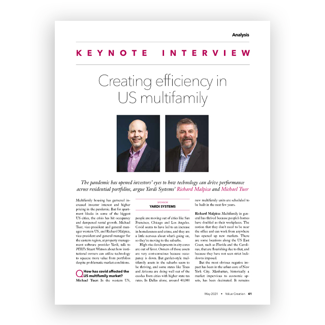 PERE Keynote Interview: Creating Efficiency in U.S. Multifamily