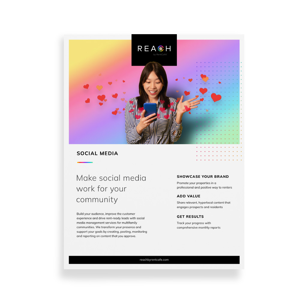REACH by RentCafe Social Media Brochure