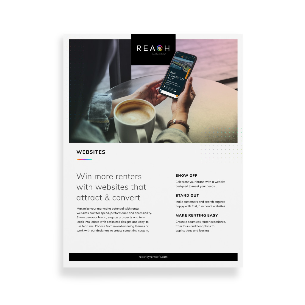 REACH by RentCafe Websites Brochure
