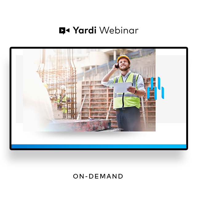 Yardi Construction Manager Webinar