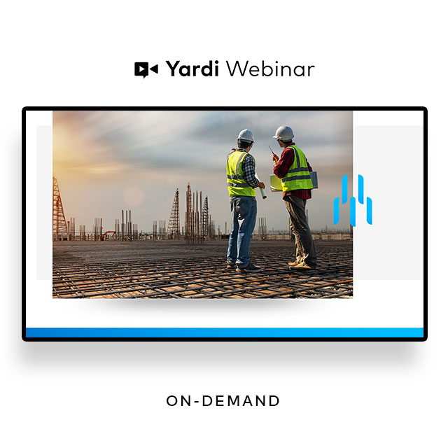 Yardi Construction Manager Webinar
