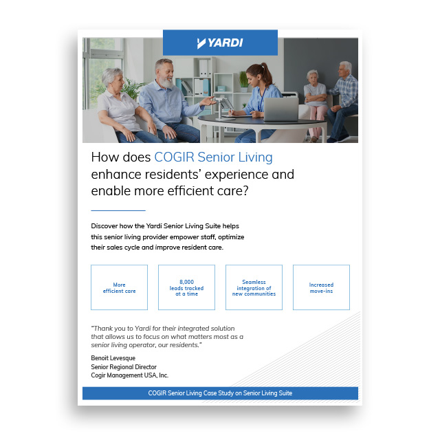 Cogir Senior Living Case Study on the Senior Living Suite
