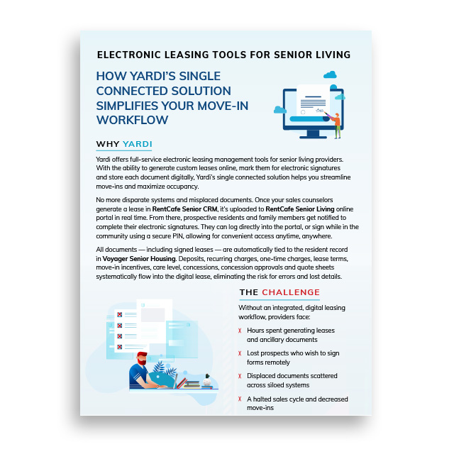 Electronic Leasing in Senior Living