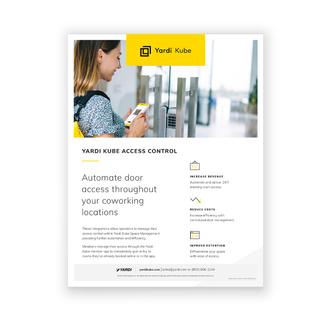 Yardi Kube Access Control Brochure