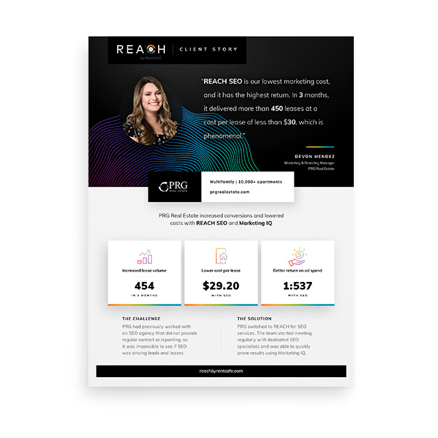 Client Story: PRG Real Estate on SEO & Marketing IQ