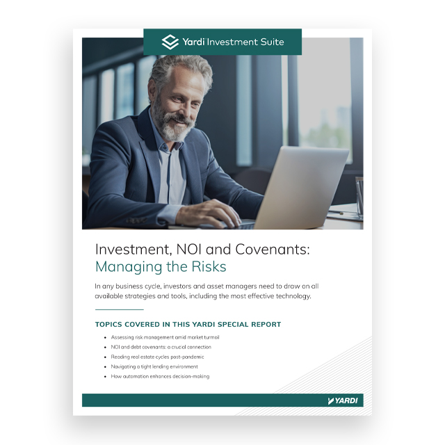 CPE Report: Investment, NOI and Covenants: Managing the Risk