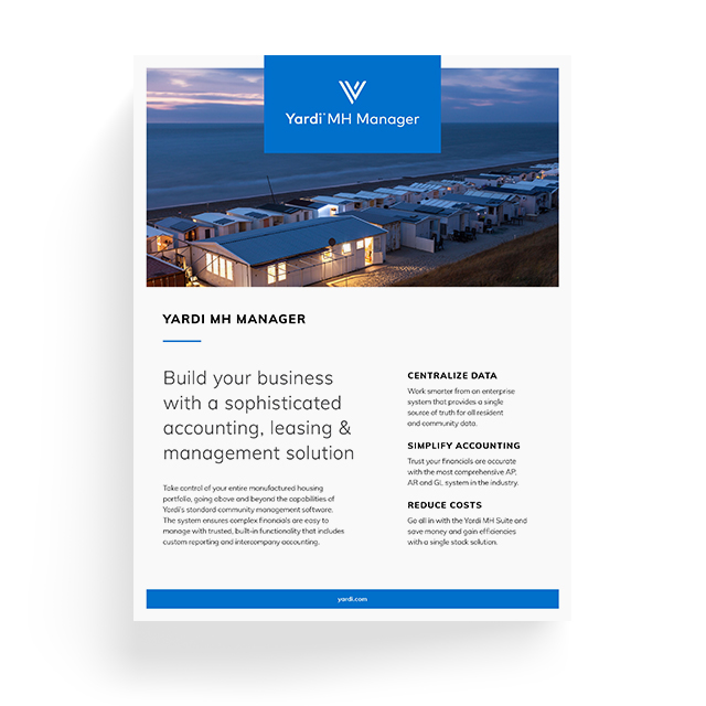 Yardi MH Manager Brochure