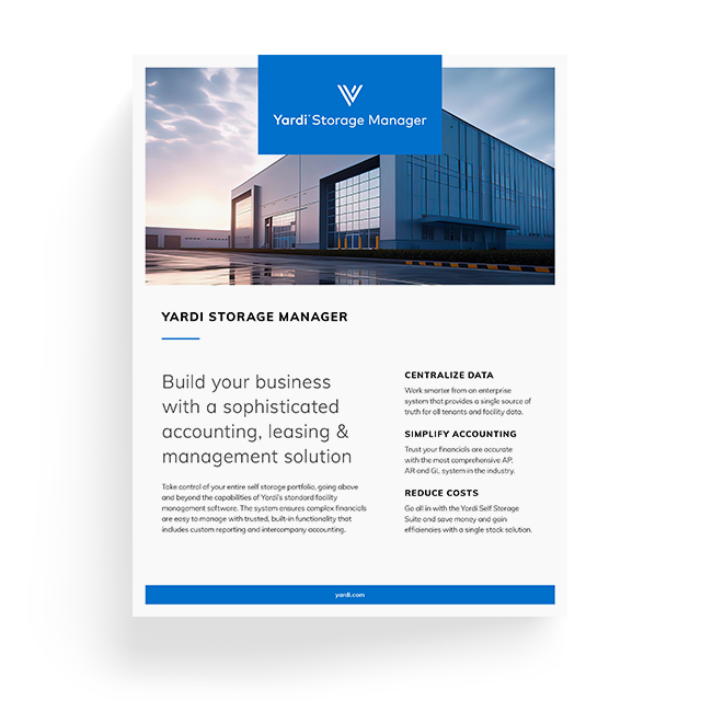 Yardi Storage Manager Brochure