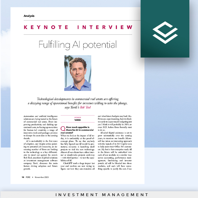 PERE Keynote Interview: Fulfilling AI potential