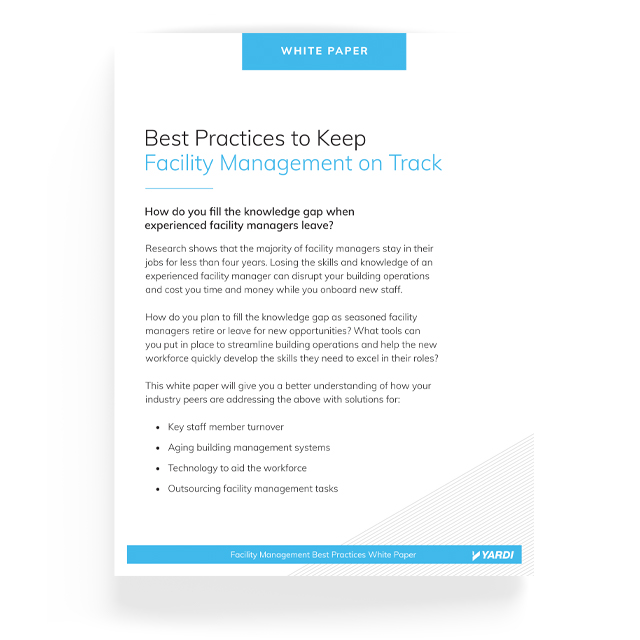 Best Practices to Keep Facility Management on Track White Paper