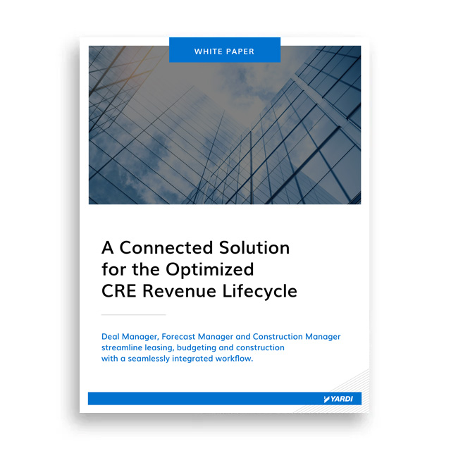 A Connected Solution for the Optimized CRE Revenue Lifecycle White Paper