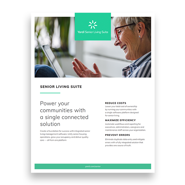 Senior Living Suite Overview Brochure