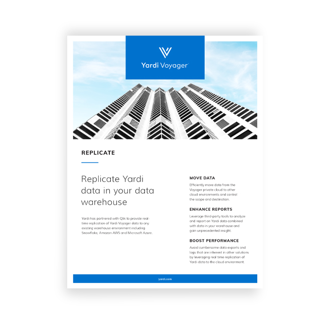 Yardi Replicate Brochure