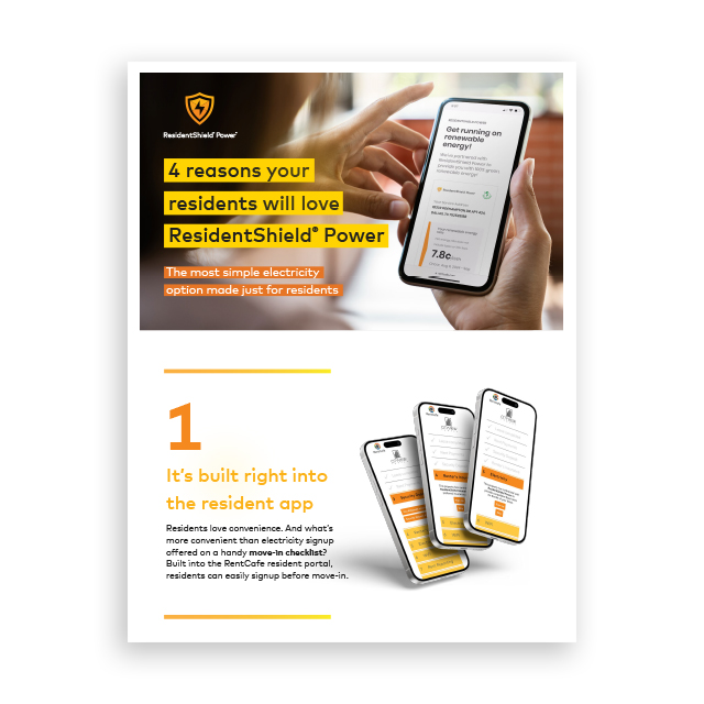 4 Reasons Your Residents Will Love ResidentShield Power