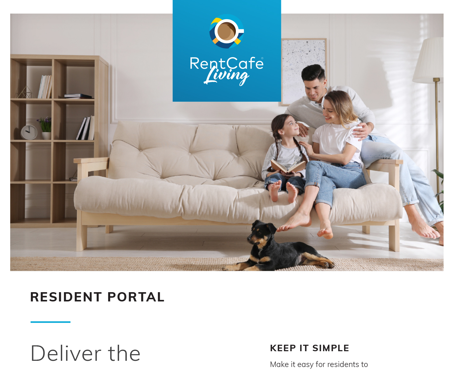 RentCafe Living Resident Brochure