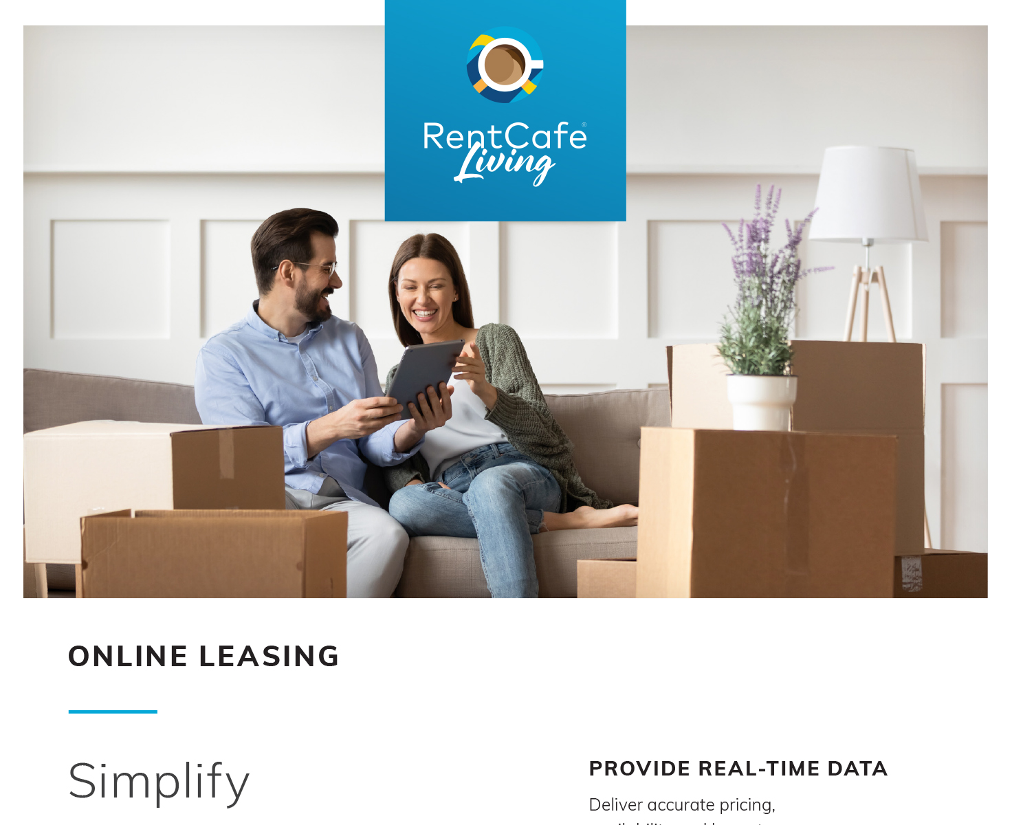 RentCafe Living Online Leasing Brochure