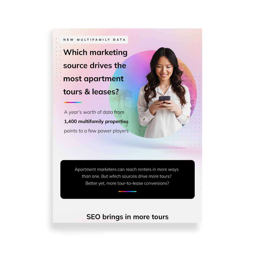 Which marketing source drives the most apartment tours & leases?