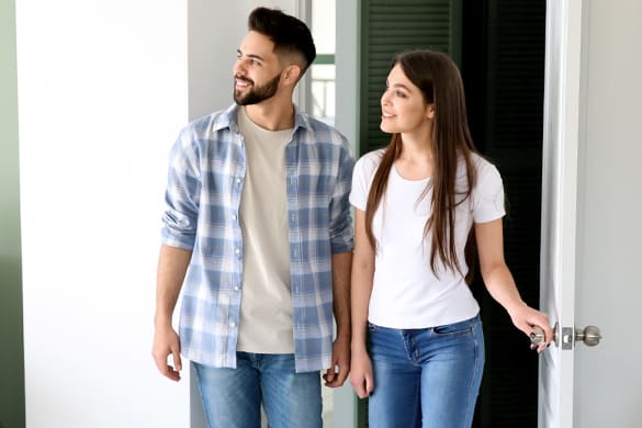 Renters beginning a RentCafe Self-Guided Tour
