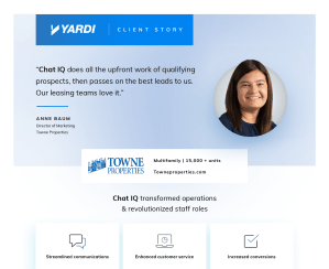 Towne Properties Chat IQ Success Story