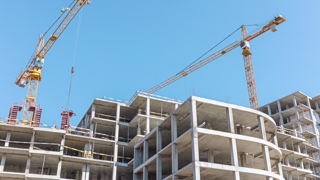 Multifamily building under construction