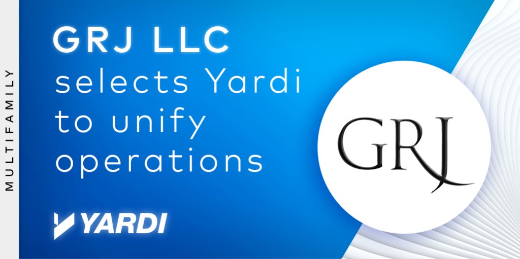 GRJ LLC selects Yardi to unify operations