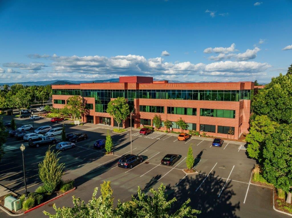 A three-story classic brick and glass Class A office building located in the southwest area of the Columbia Tech Center campus.