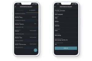mycafe resident app maintenance requests